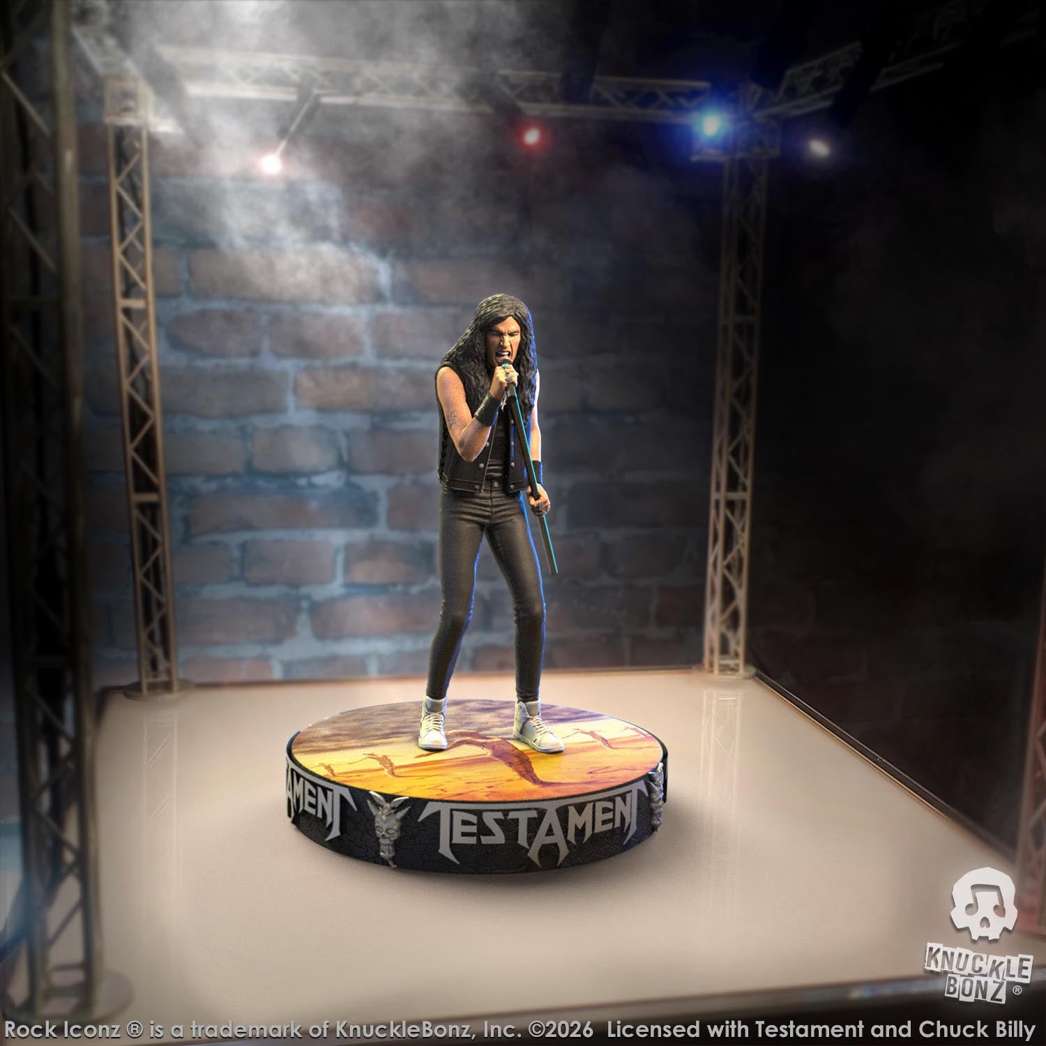 Testament Chuck Billy KnuckleBonz Statue