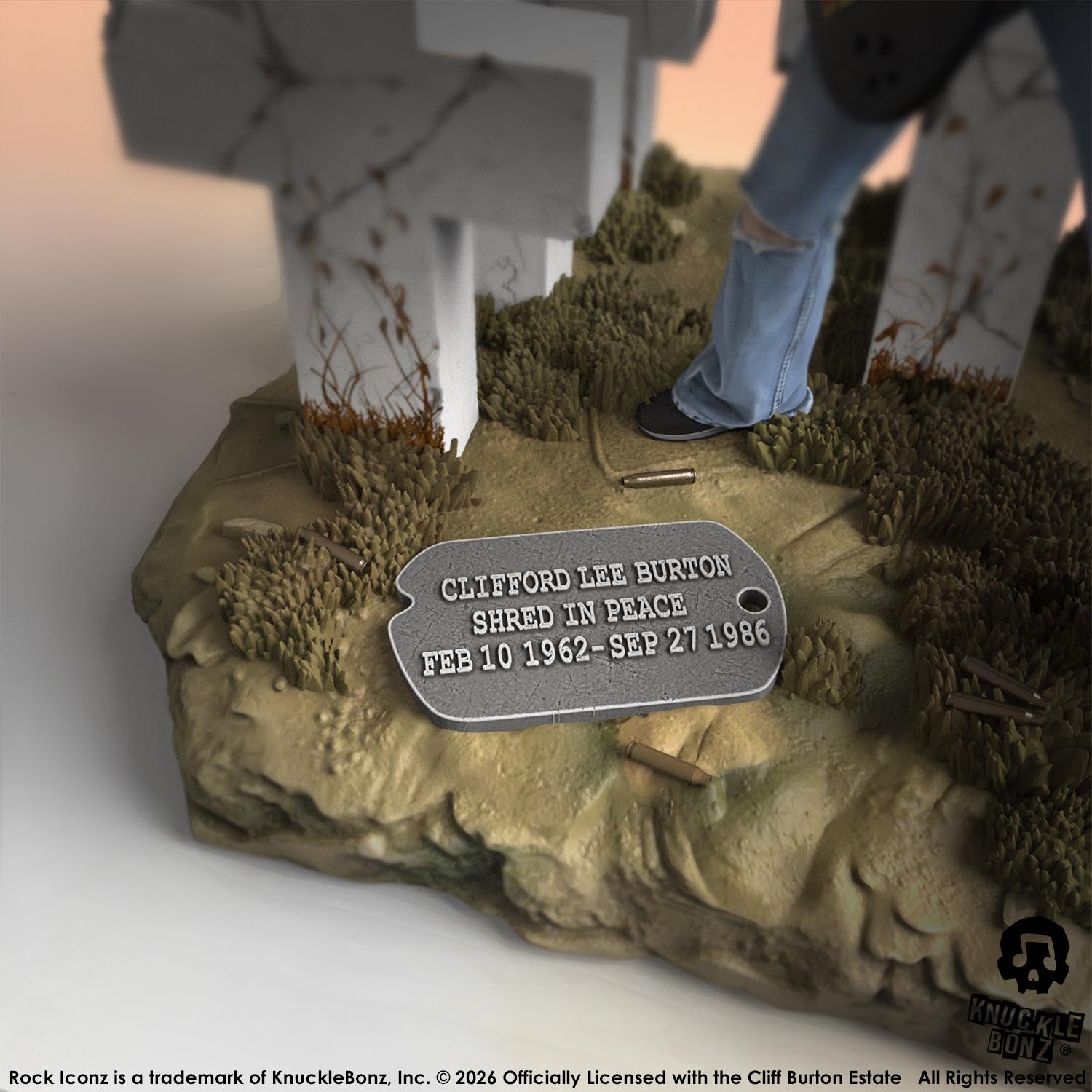 Cliff Burton III KnuckleBonz Statue