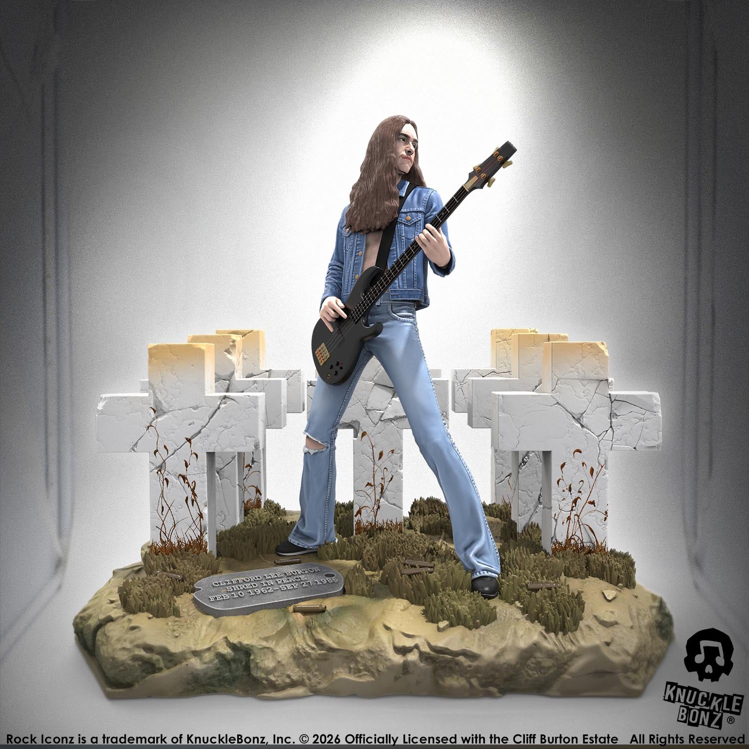 Cliff Burton III KnuckleBonz Statue