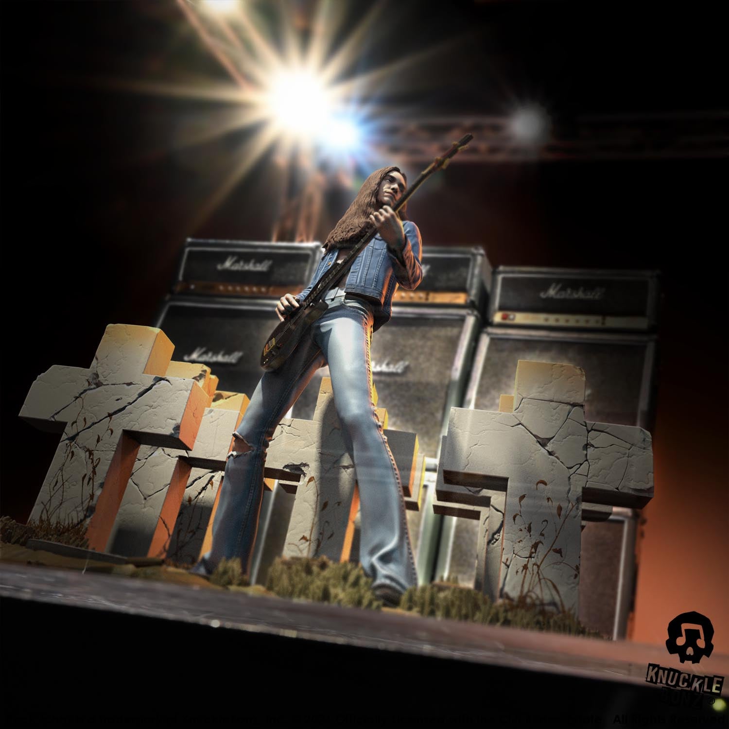 Cliff Burton III KnuckleBonz Statue