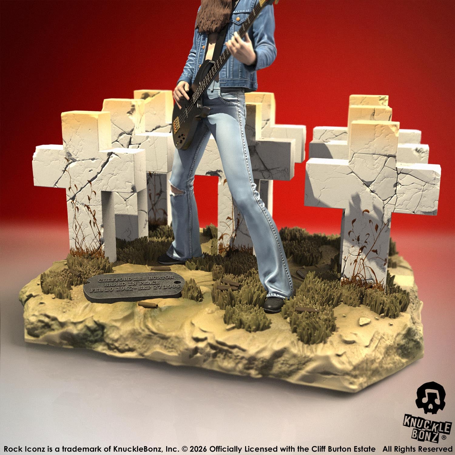 Cliff Burton III KnuckleBonz Statue