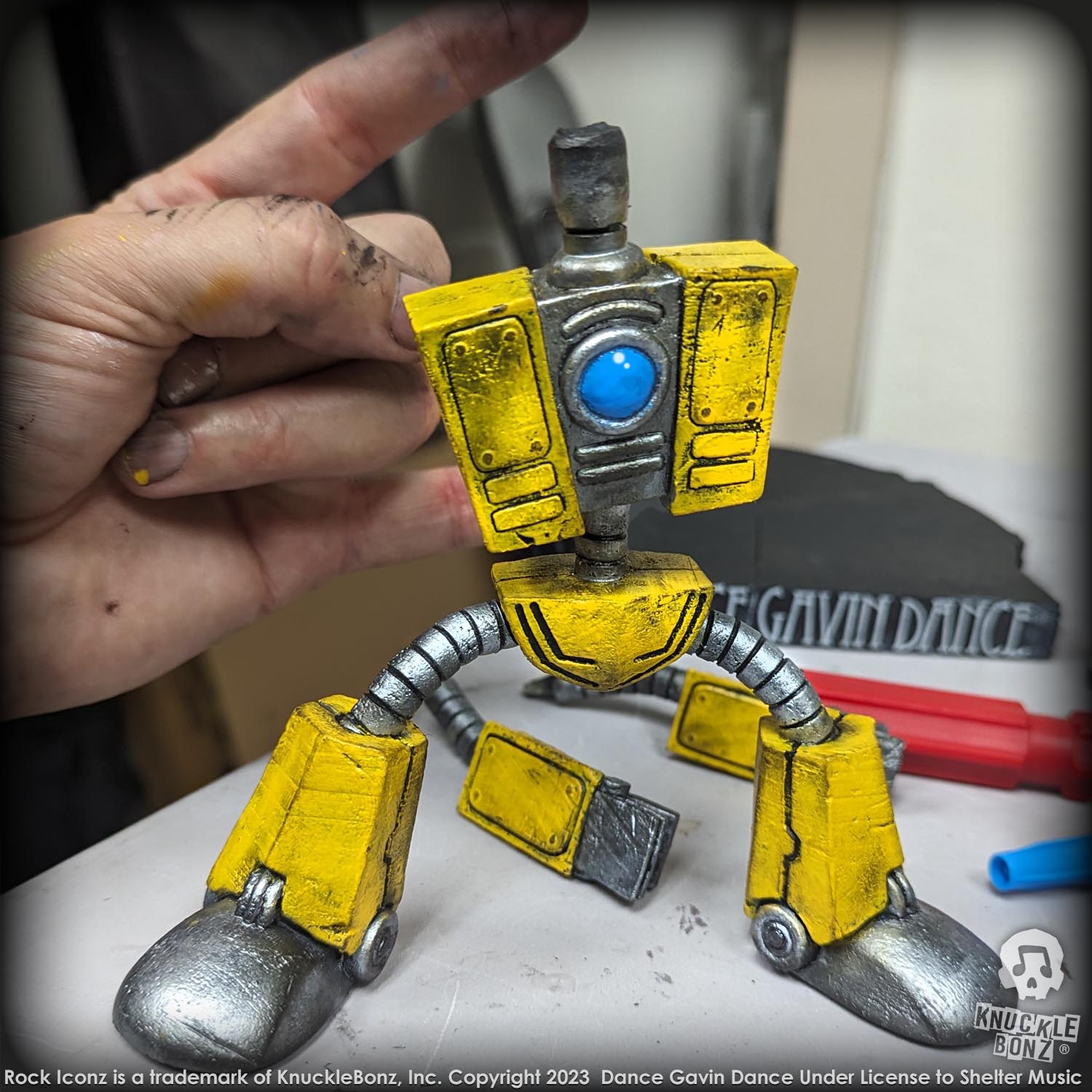 Dance Gavin Dance Robot KnuckleBonz Statue