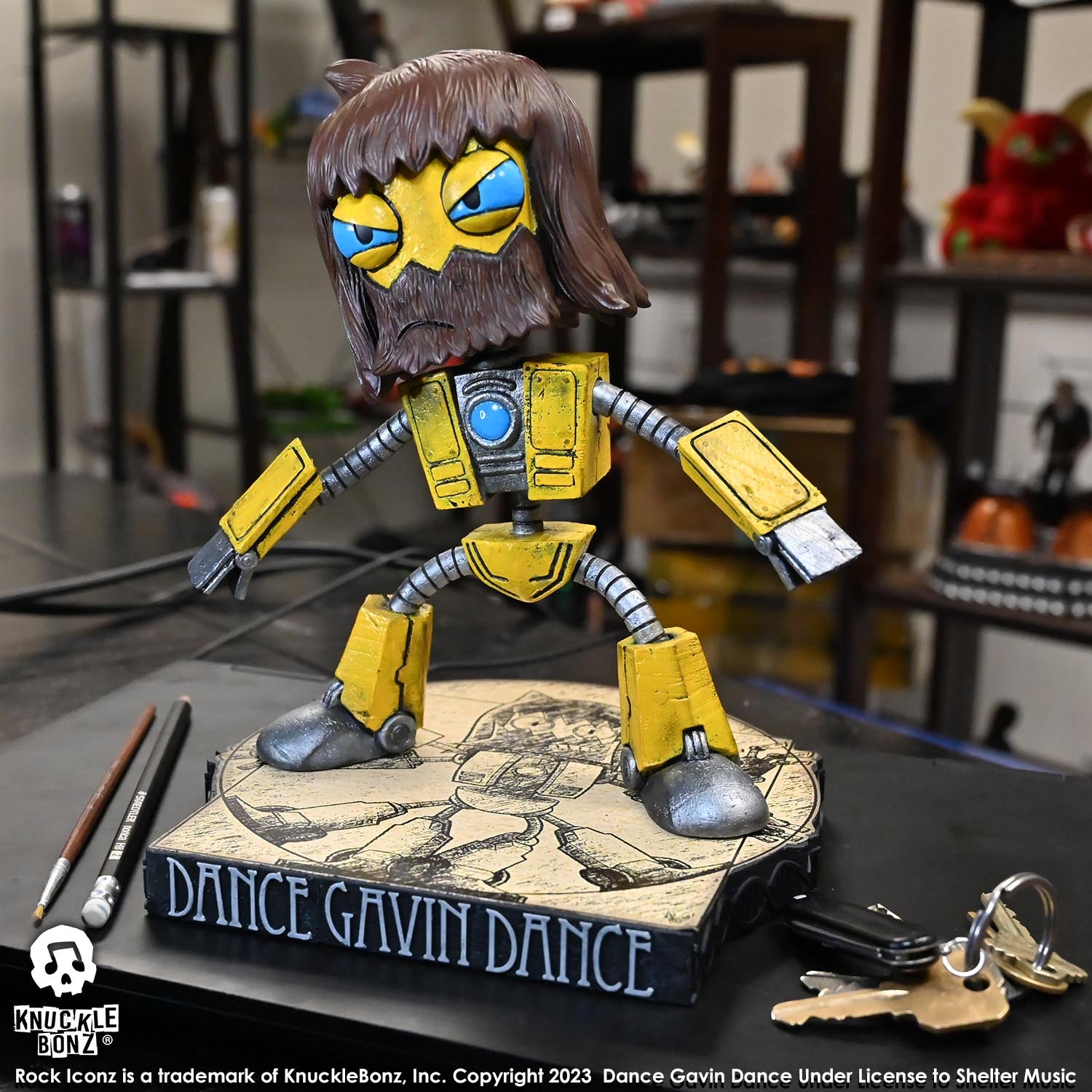 Dance Gavin Dance Robot KnuckleBonz Statue