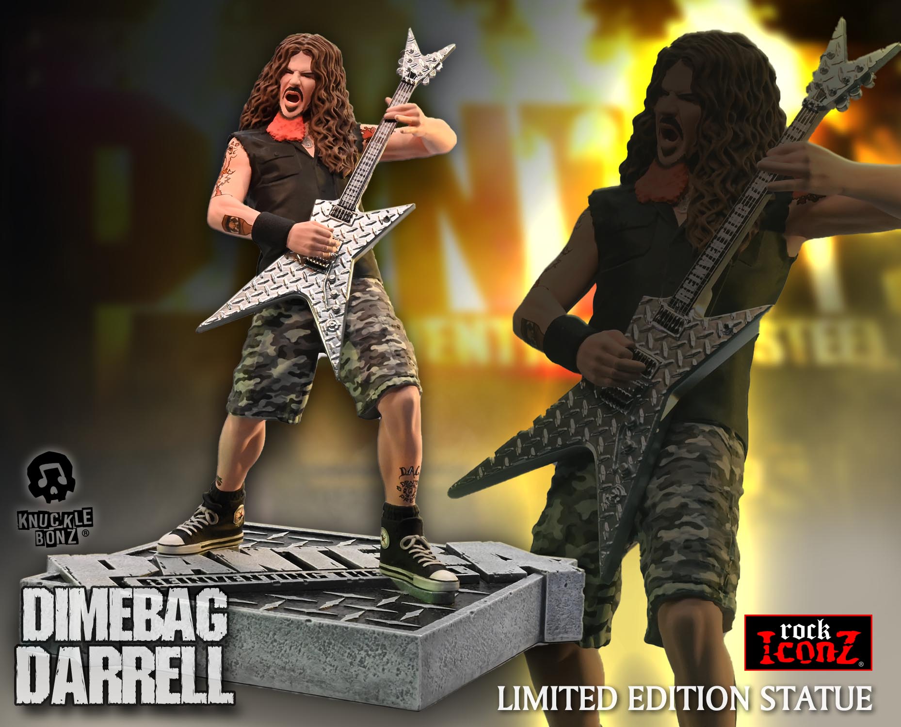 Pantera Dimebag Darrell (Reinventing the Steel) KnuckleBonz Statue