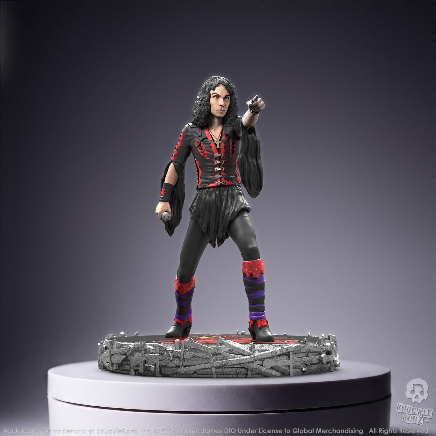 Ronnie James Dio III KnuckleBonz Statue