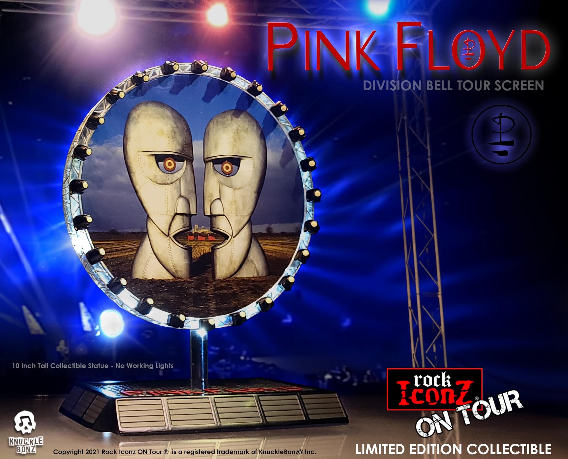 Pink Floyd Division Bell Projection Screen KnuckleBonz Statue