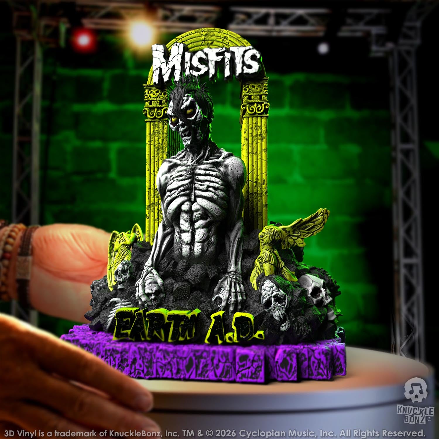 Misfits Earth A.D. Death Comes Ripping KnuckleBonz Statue
