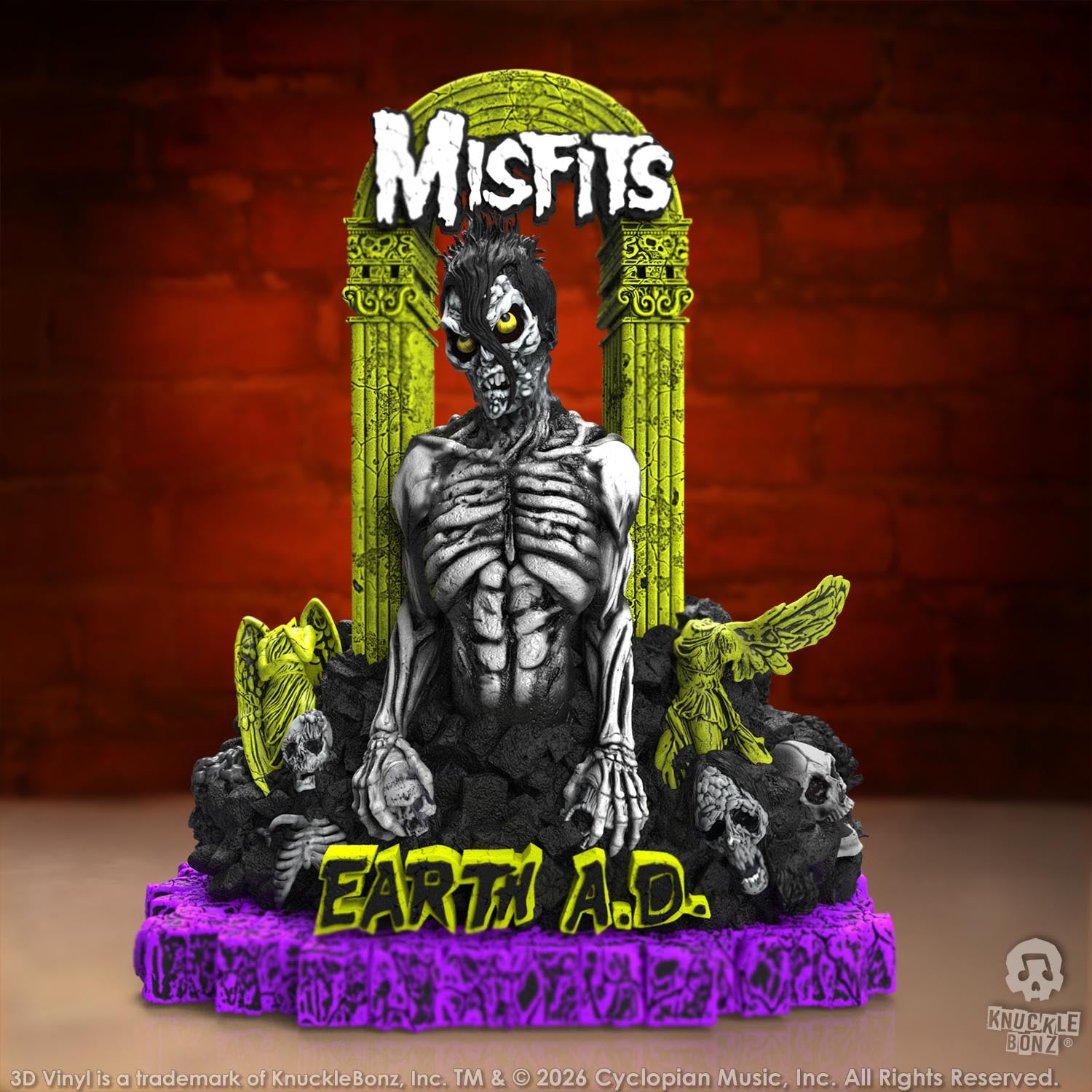 Misfits Earth A.D. Death Comes Ripping KnuckleBonz Statue
