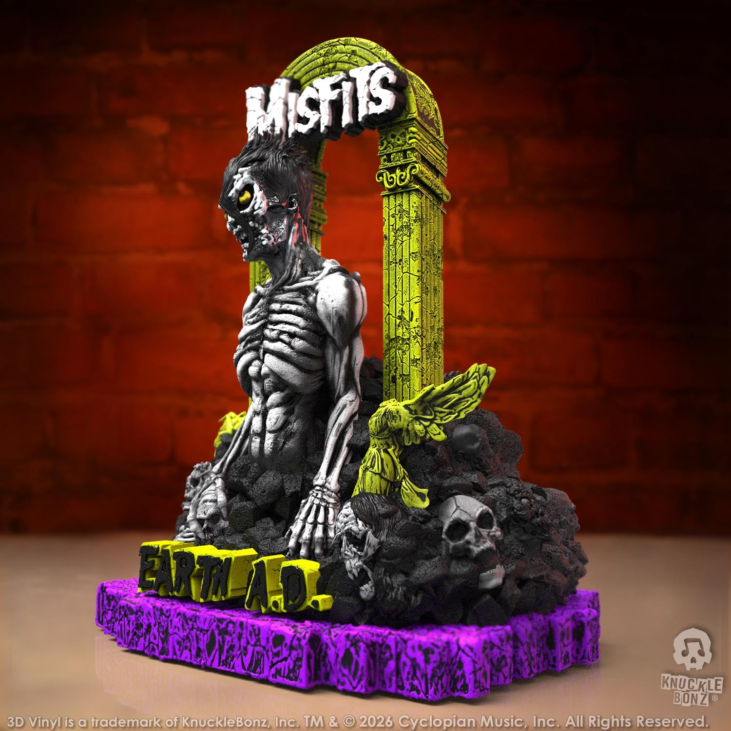 Misfits Earth A.D. Death Comes Ripping KnuckleBonz Statue