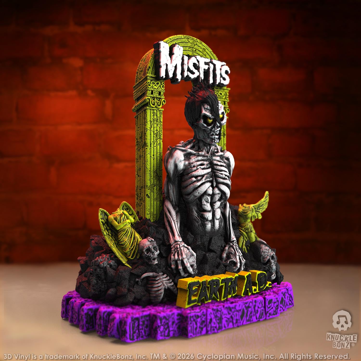 Misfits Earth A.D. Death Comes Ripping KnuckleBonz Statue