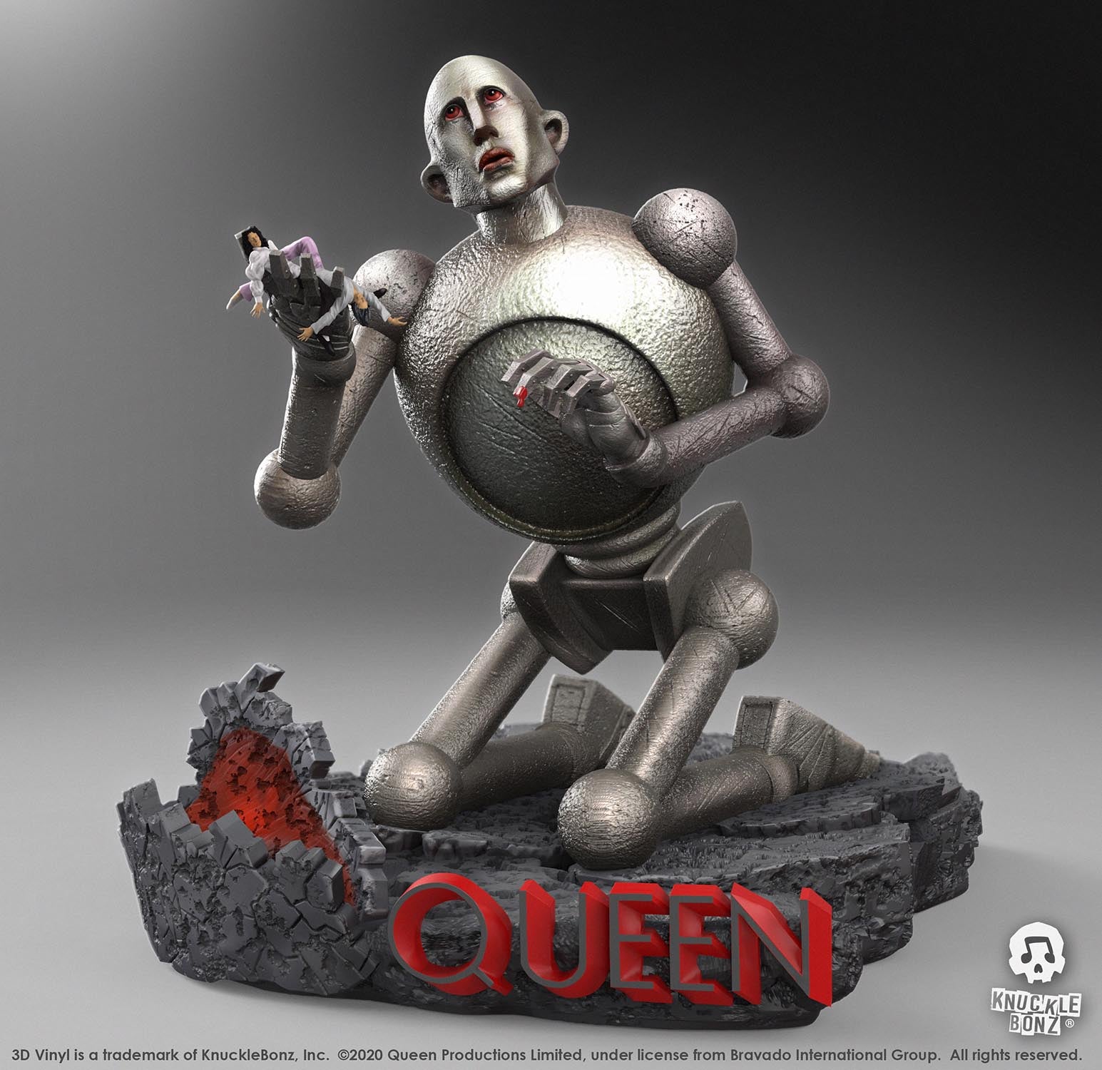 Queen Robot KnuckleBonz Statue