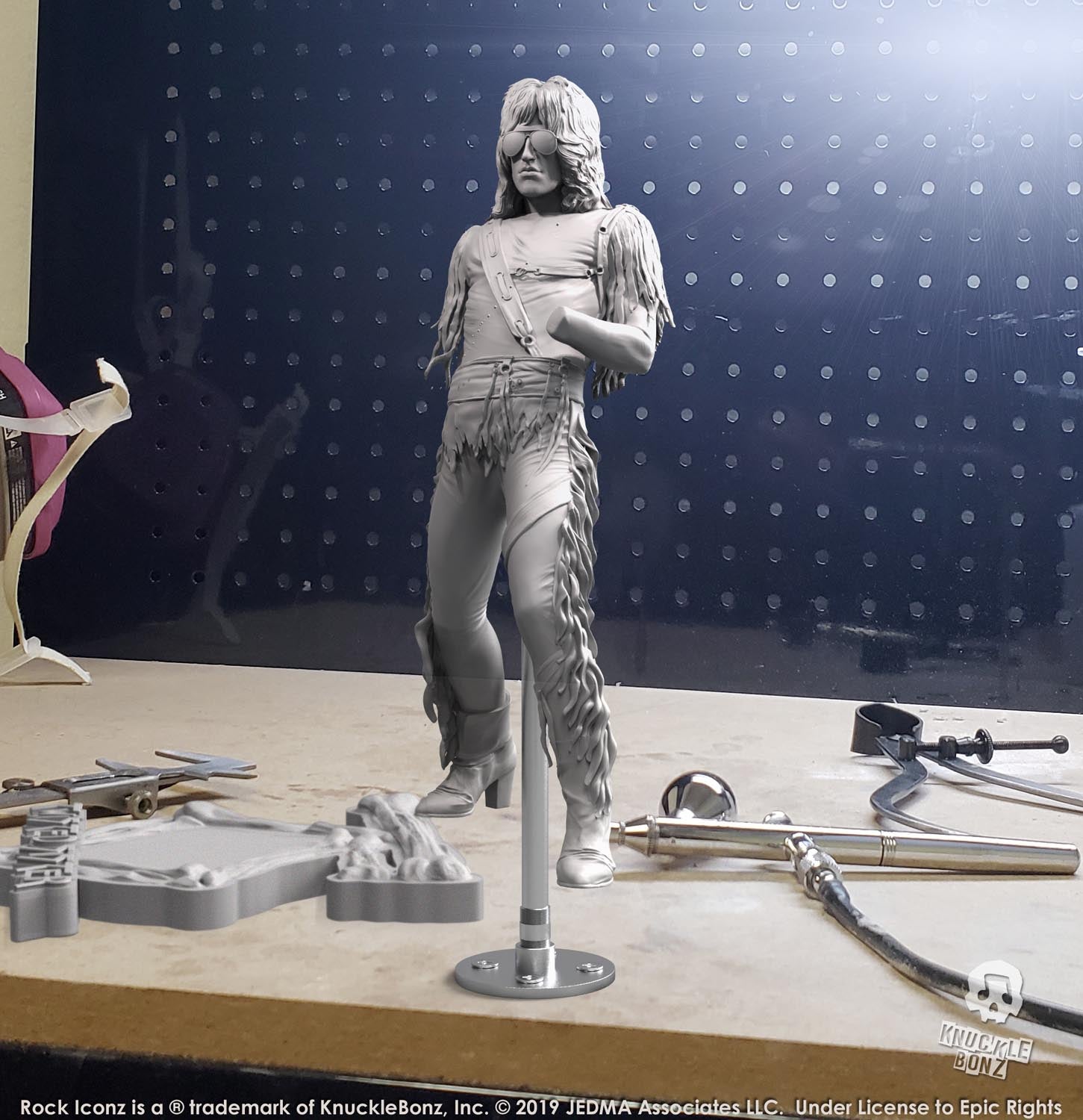 Jay Jay French (Twisted Sister) KnuckleBonz Statue