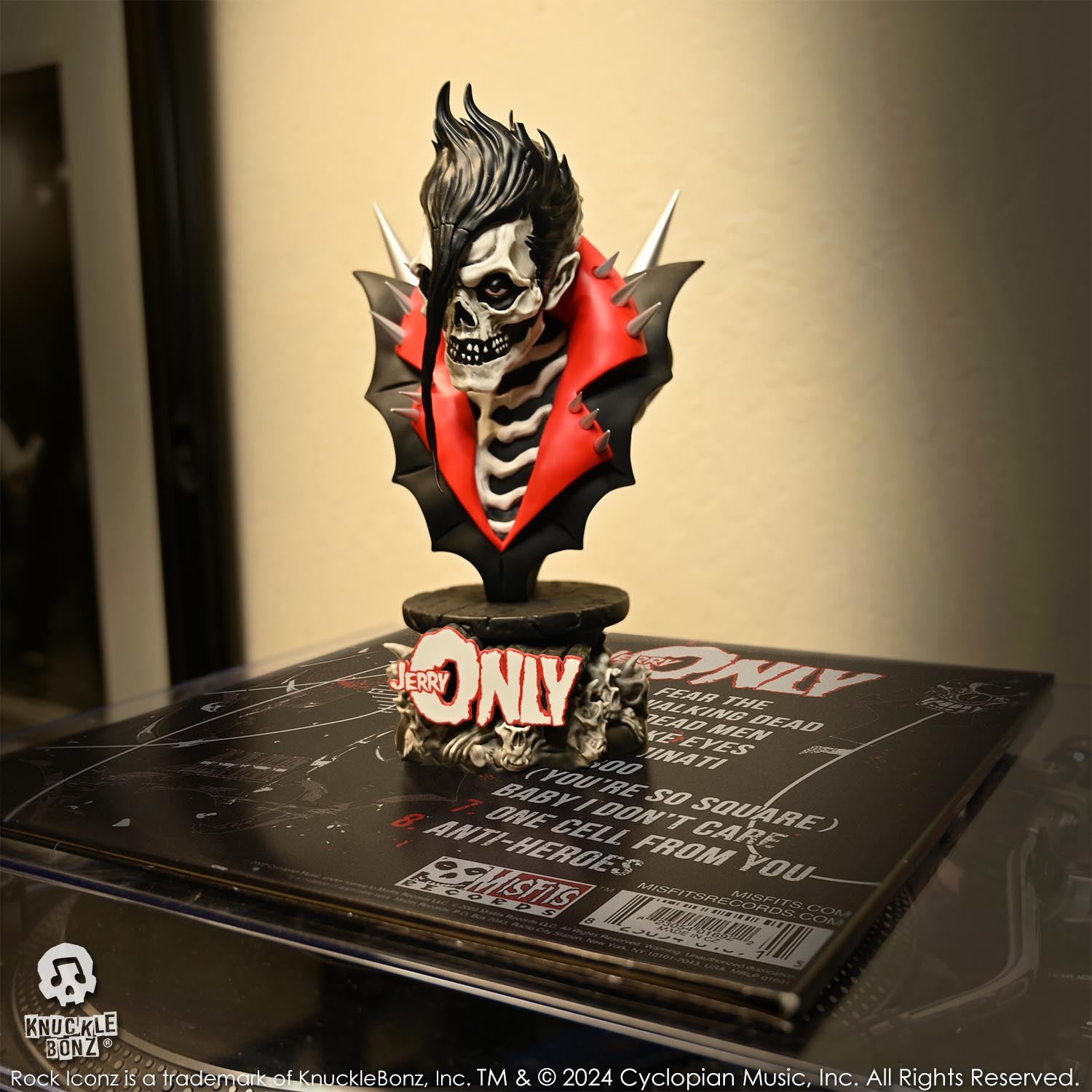 The Misfits' Jerry Only "Anti-Hero" Bust KnuckleBonz Statue