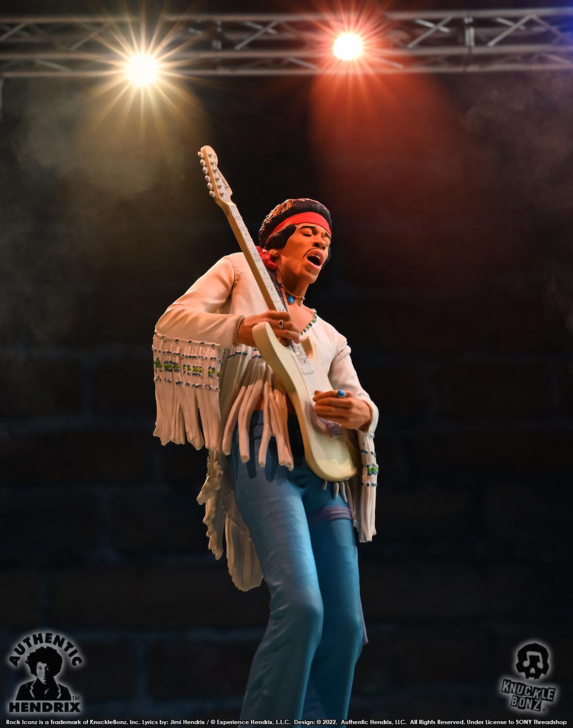 Jimi Hendrix III KnuckleBonz Statue