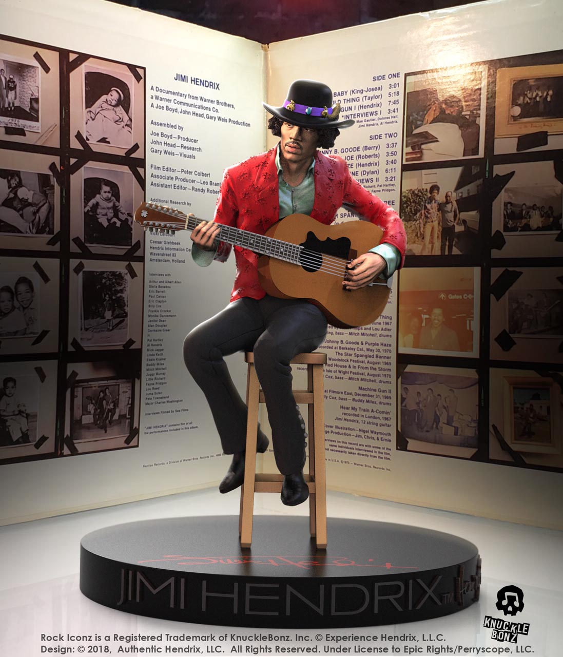 Jimi Hendrix II KnuckleBonz Statue