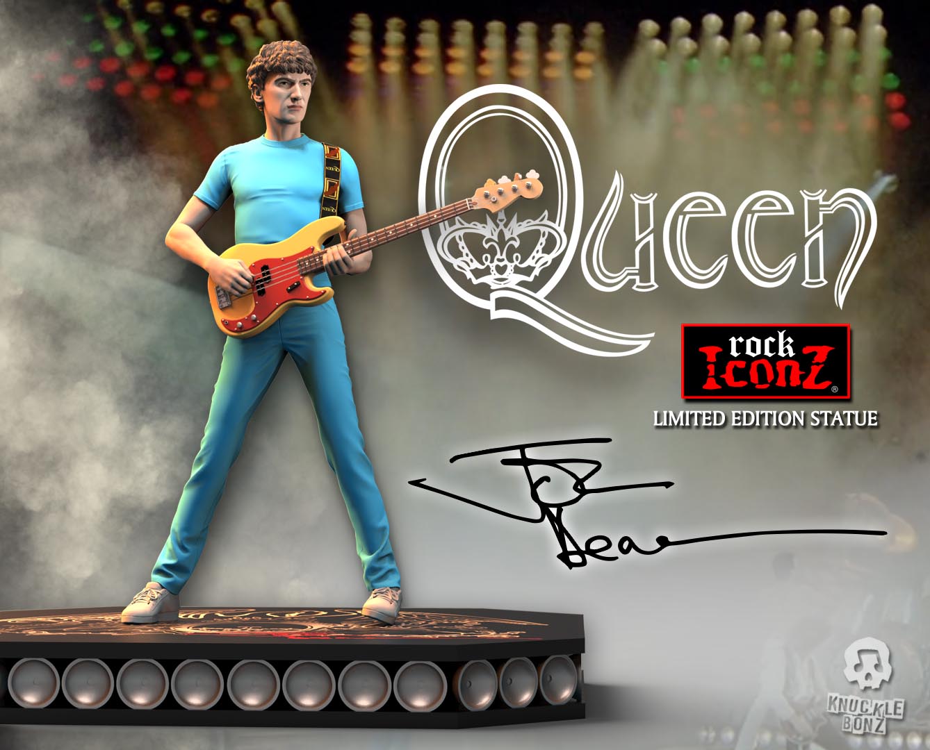 Queen John Deacon KnuckleBonz Statue