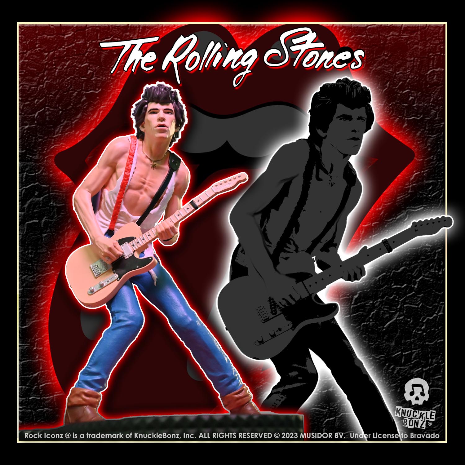 Rolling Stones Keith Richards KnuckleBonz Statue