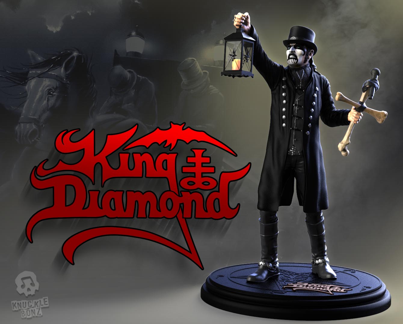 King Diamond KnuckleBonz Statue