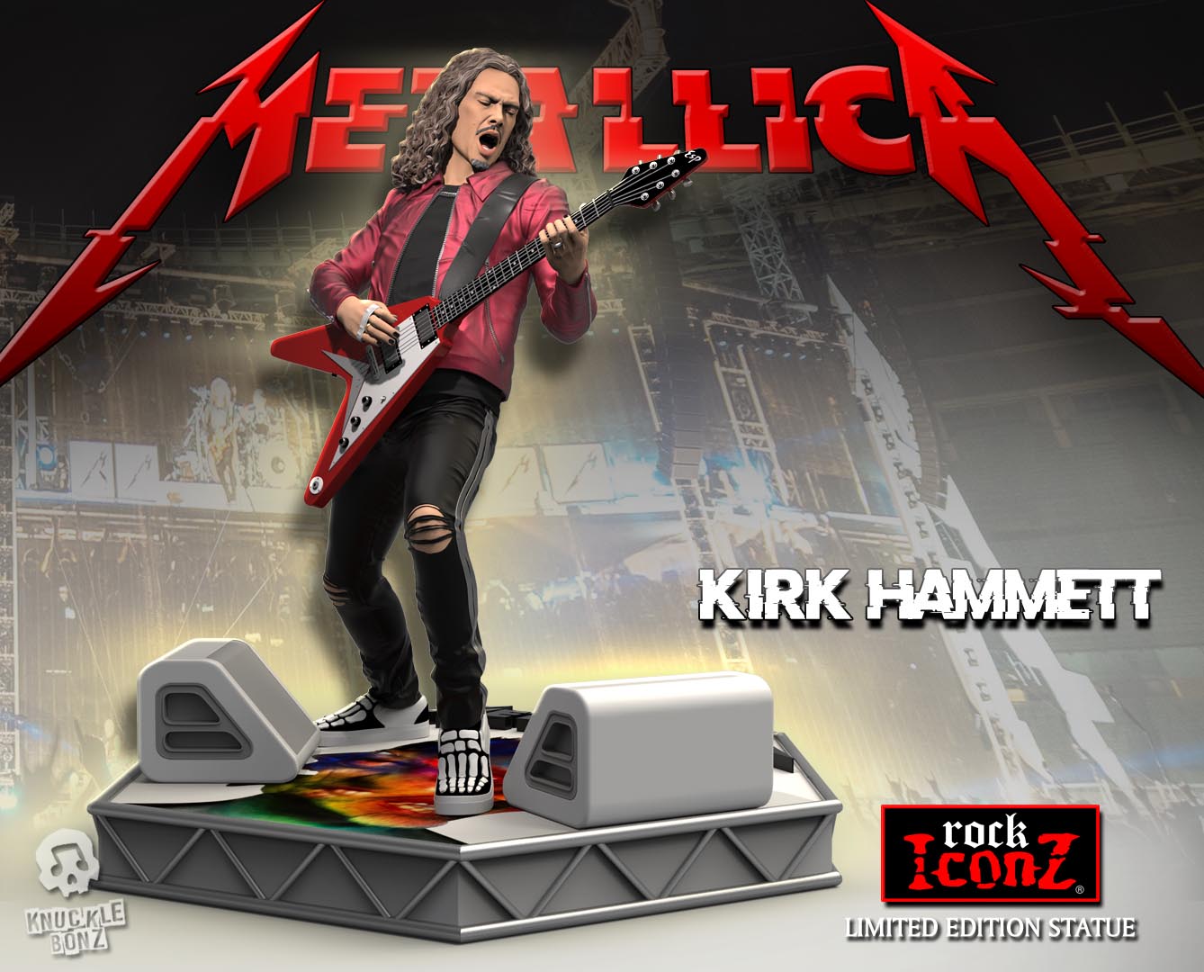 Metallica Kirk Hammett KnuckleBonz Statue
