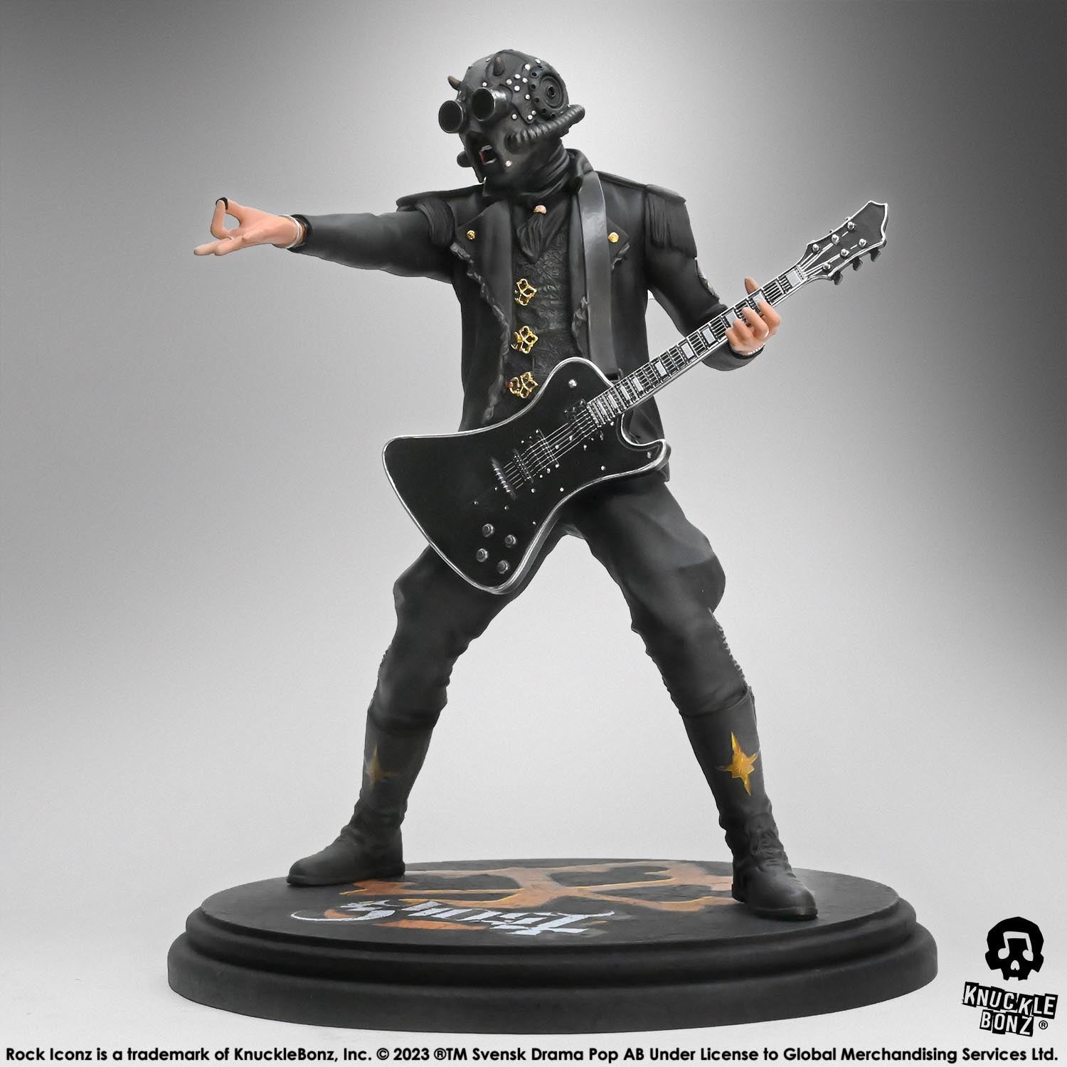 Ghost Nameless Ghoul II Black Guitar KnuckleBonz Statue