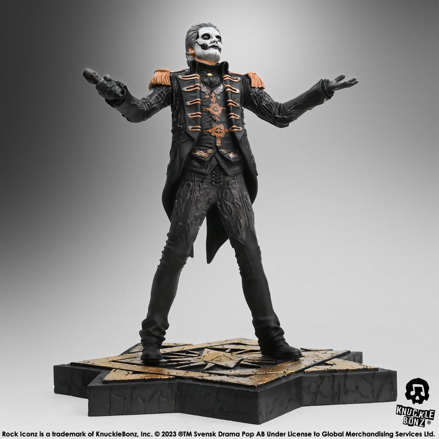 Ghost Papa Emeritus IV Military Jacket KnuckleBonz Statue