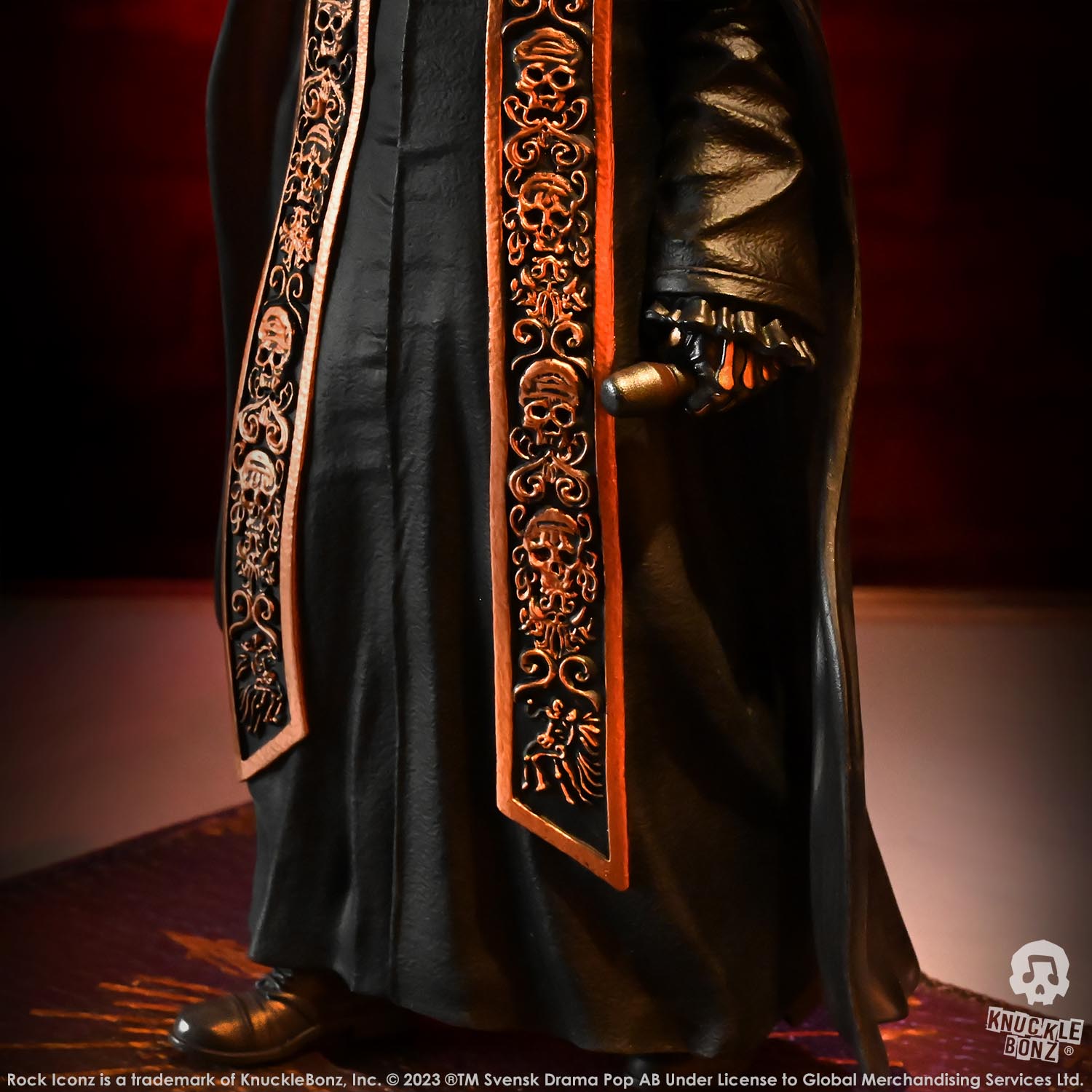Ghost Papa Emeritus IV Black Robes KnuckleBonz Statue