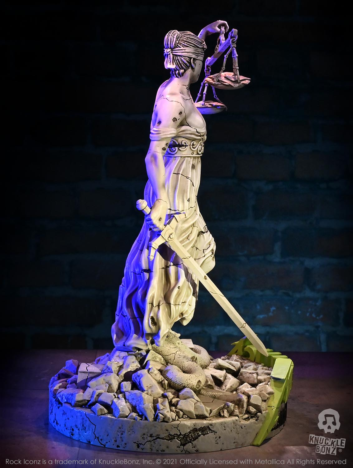 Metallica Lady Justice KnuckleBonz Statue