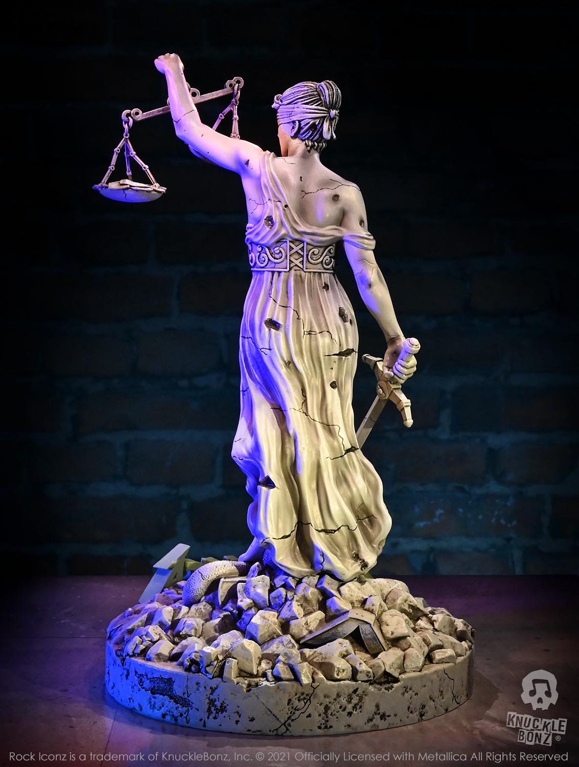 Metallica Lady Justice KnuckleBonz Statue