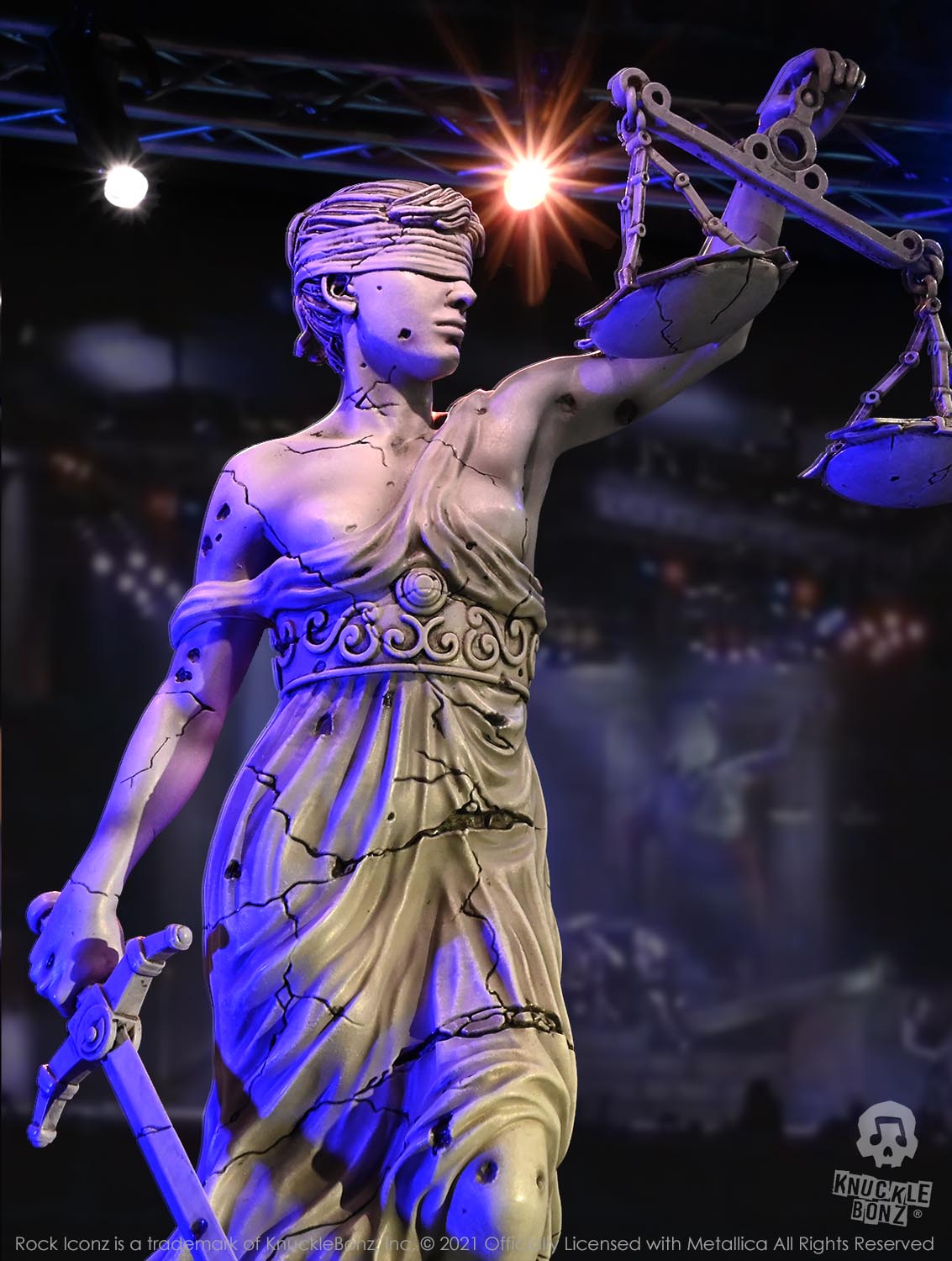 Metallica Lady Justice KnuckleBonz Statue