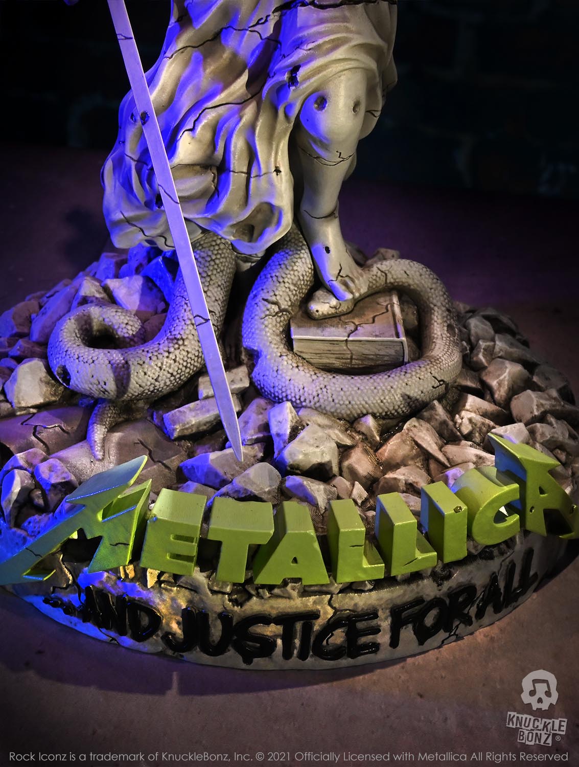 Metallica Lady Justice KnuckleBonz Statue
