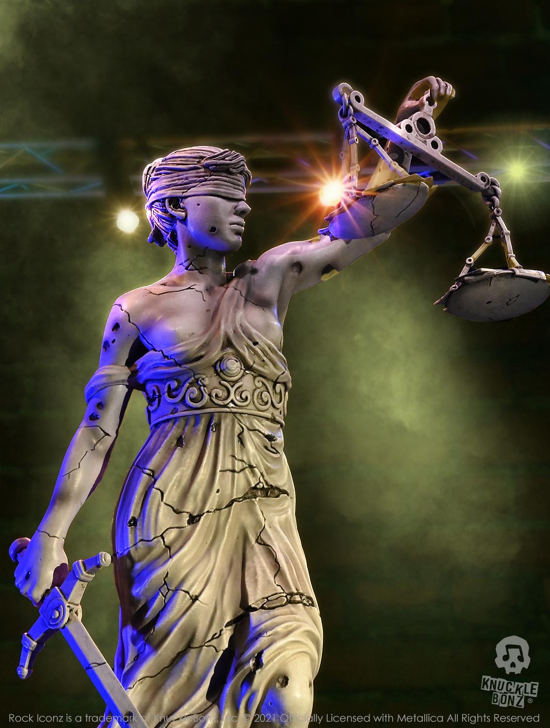 Metallica Lady Justice KnuckleBonz Statue