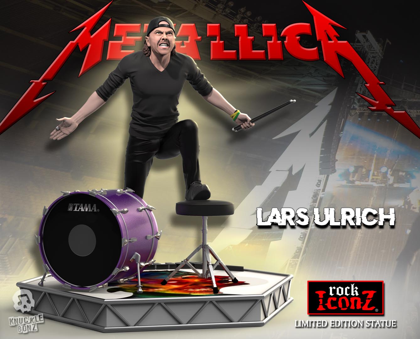 Metallica Lars Ulrich KnuckleBonz Statue