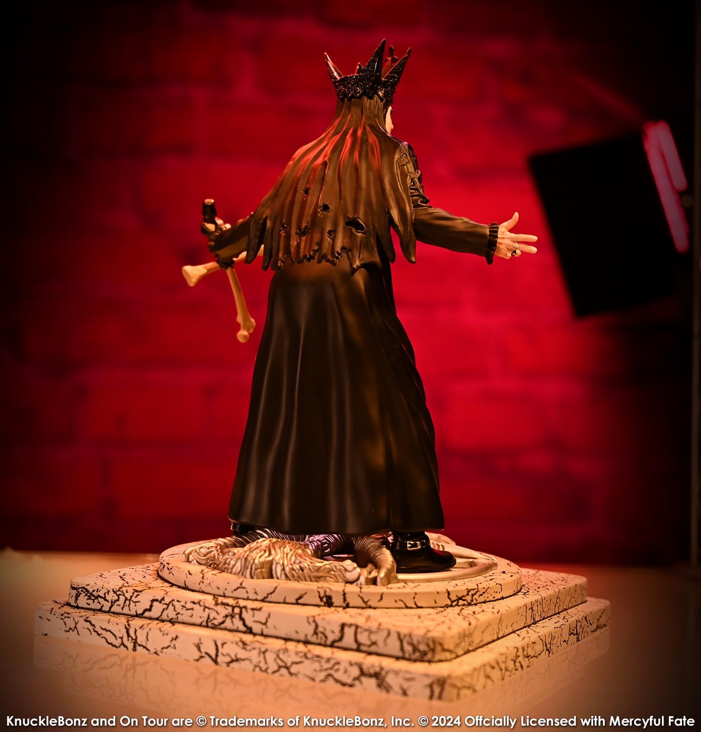 King Diamond III Mercyful Fate (BLACK) KnuckleBonz Statue