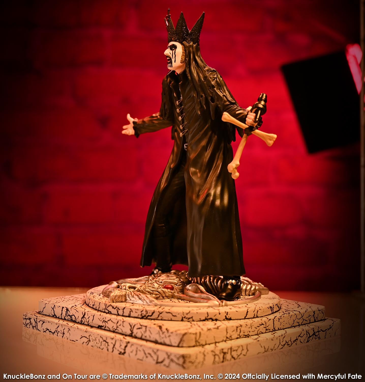 King Diamond III Mercyful Fate (BLACK) KnuckleBonz Statue