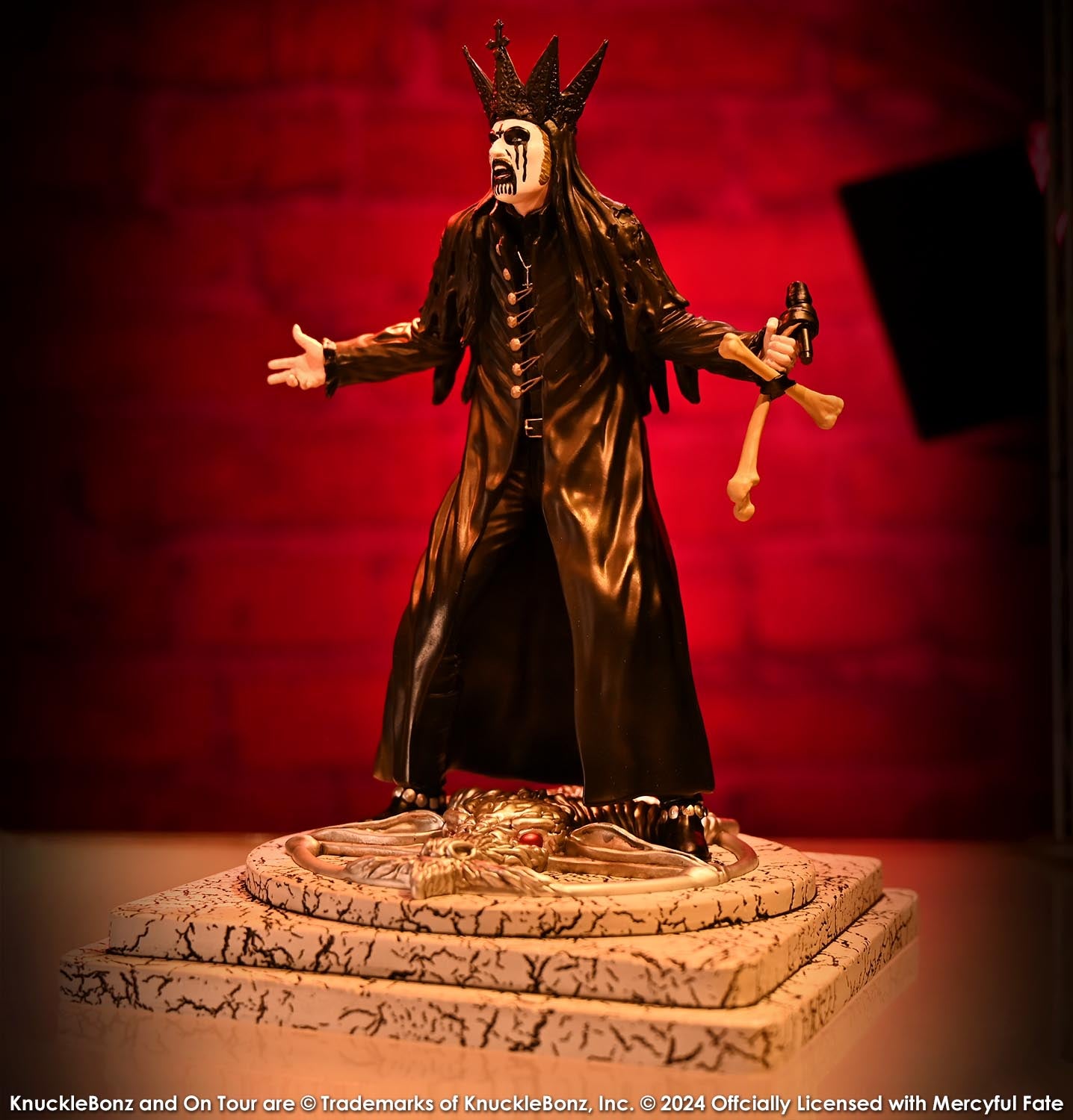 King Diamond III Mercyful Fate (BLACK) KnuckleBonz Statue