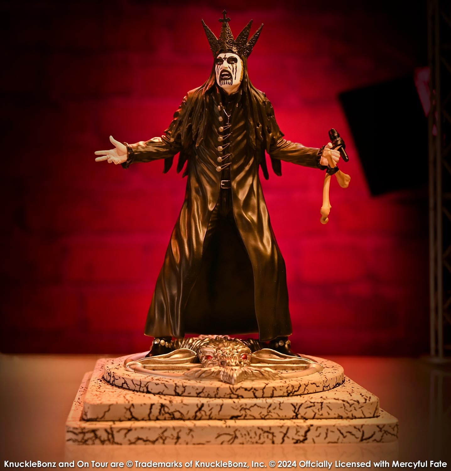 King Diamond III Mercyful Fate (BLACK) KnuckleBonz Statue