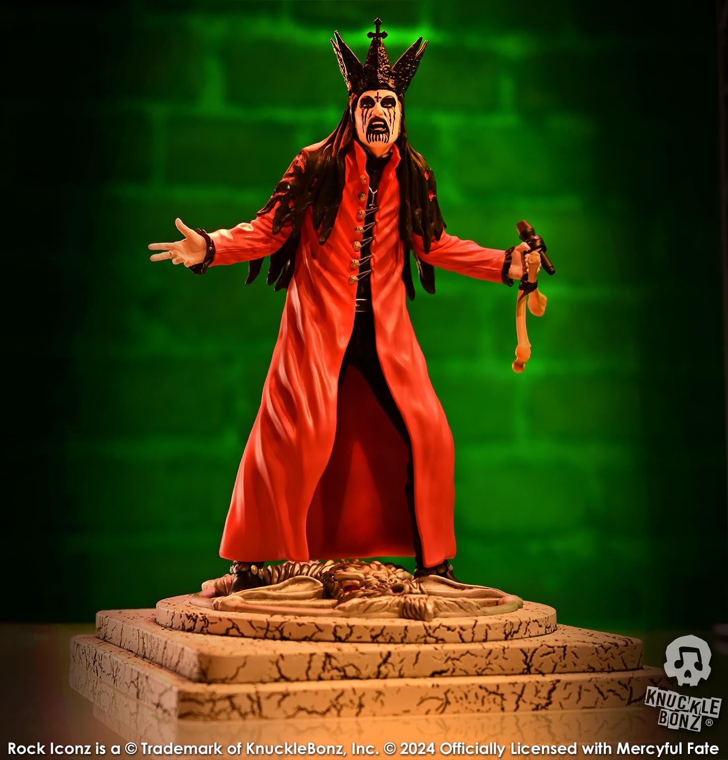 King Diamond III Mercyful Fate (RED) KnuckleBonz Statue