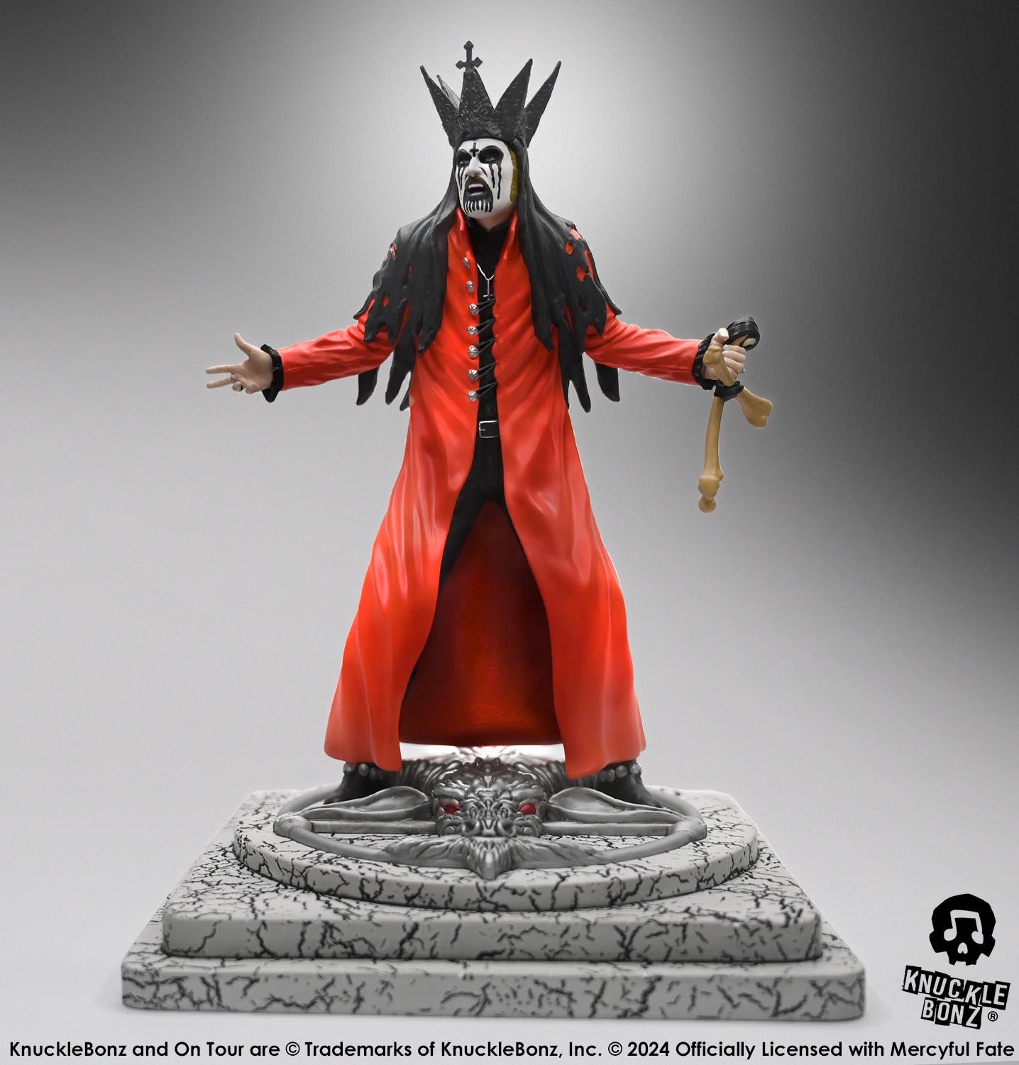 King Diamond III Mercyful Fate (RED) KnuckleBonz Statue