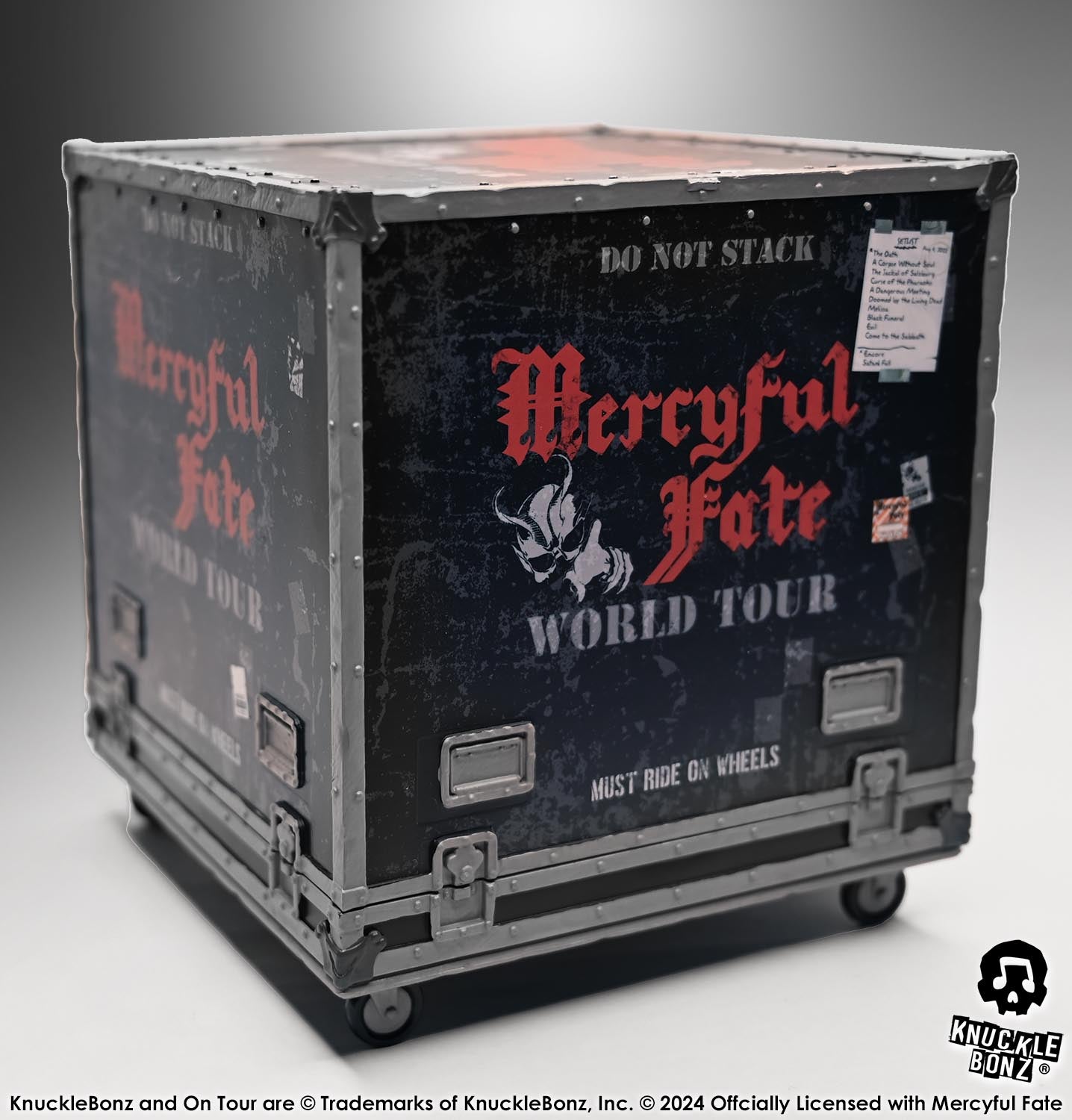 Mercyful Fate Stage Mask + Road Case KnuckleBonz Statue