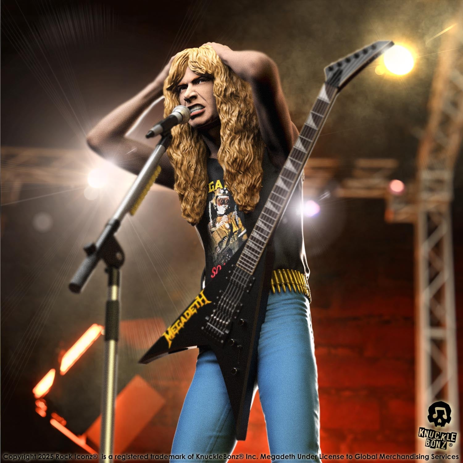 Dave Mustaine II (Megadeth) KnuckleBonz Statue