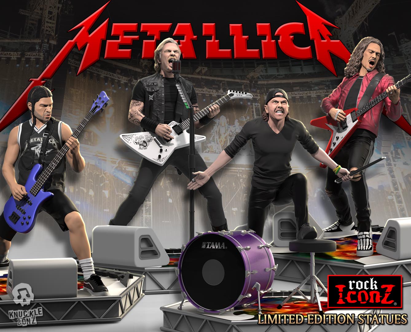 Metallica James Hetfield KnuckleBonz Statue