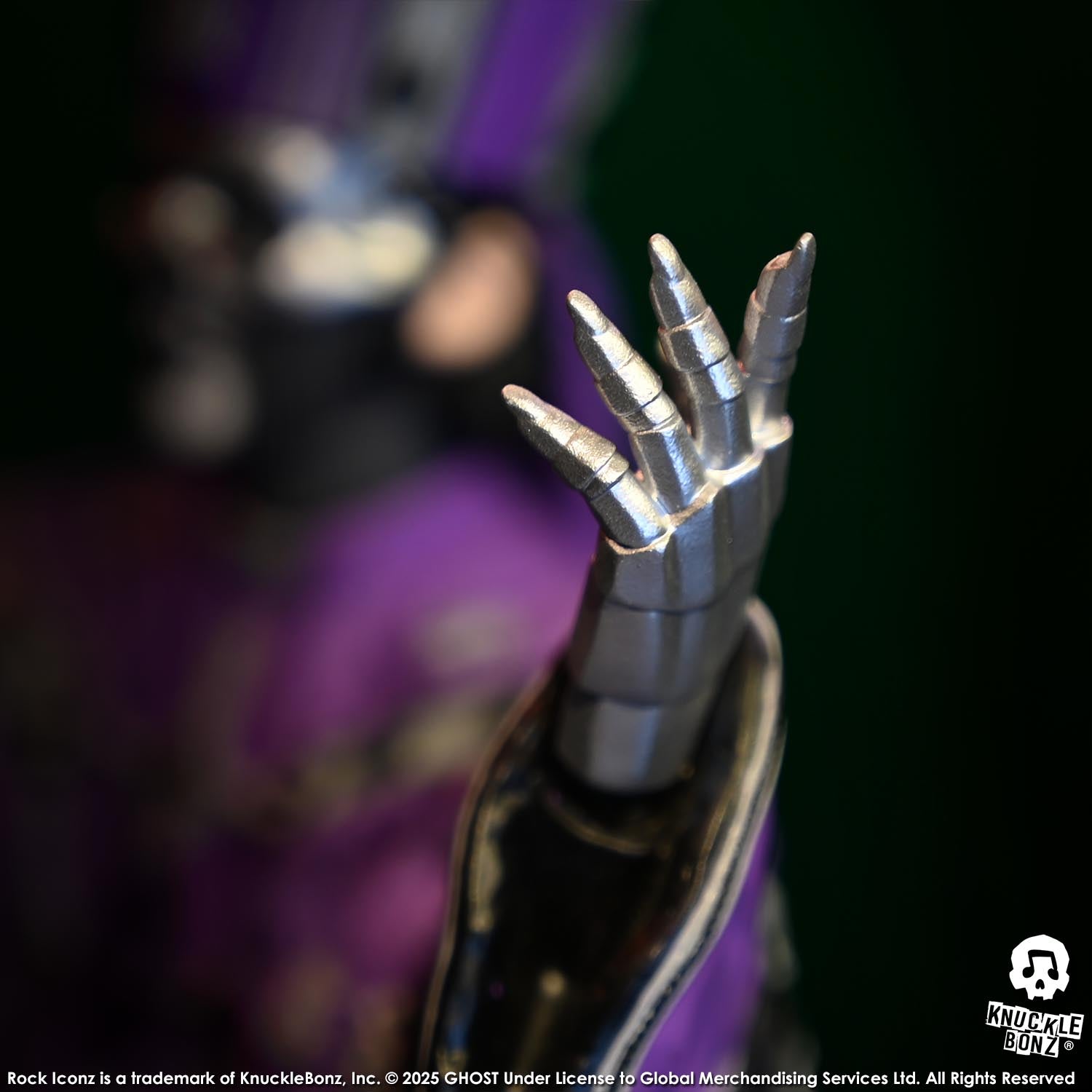 Ghost Papa V Perpetua Purple Robes KnuckleBonz Statue