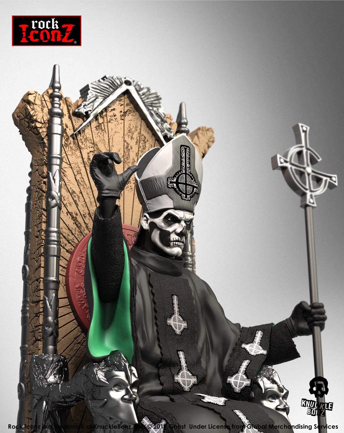 Ghost Papa Emeritus II KnuckleBonz Statue