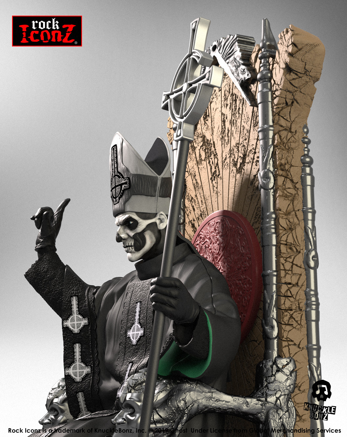 Ghost Papa Emeritus II KnuckleBonz Statue