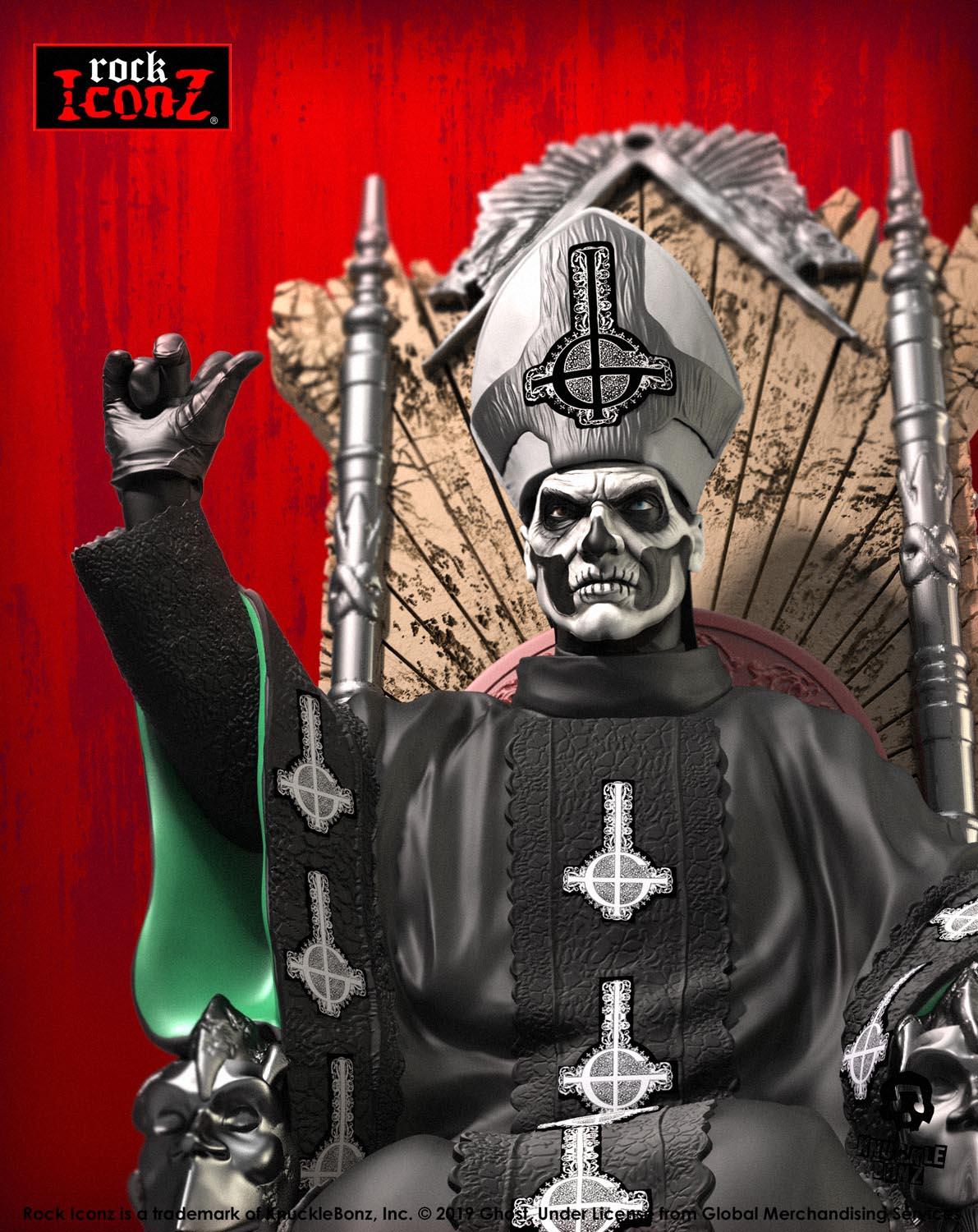 Ghost Papa Emeritus II KnuckleBonz Statue
