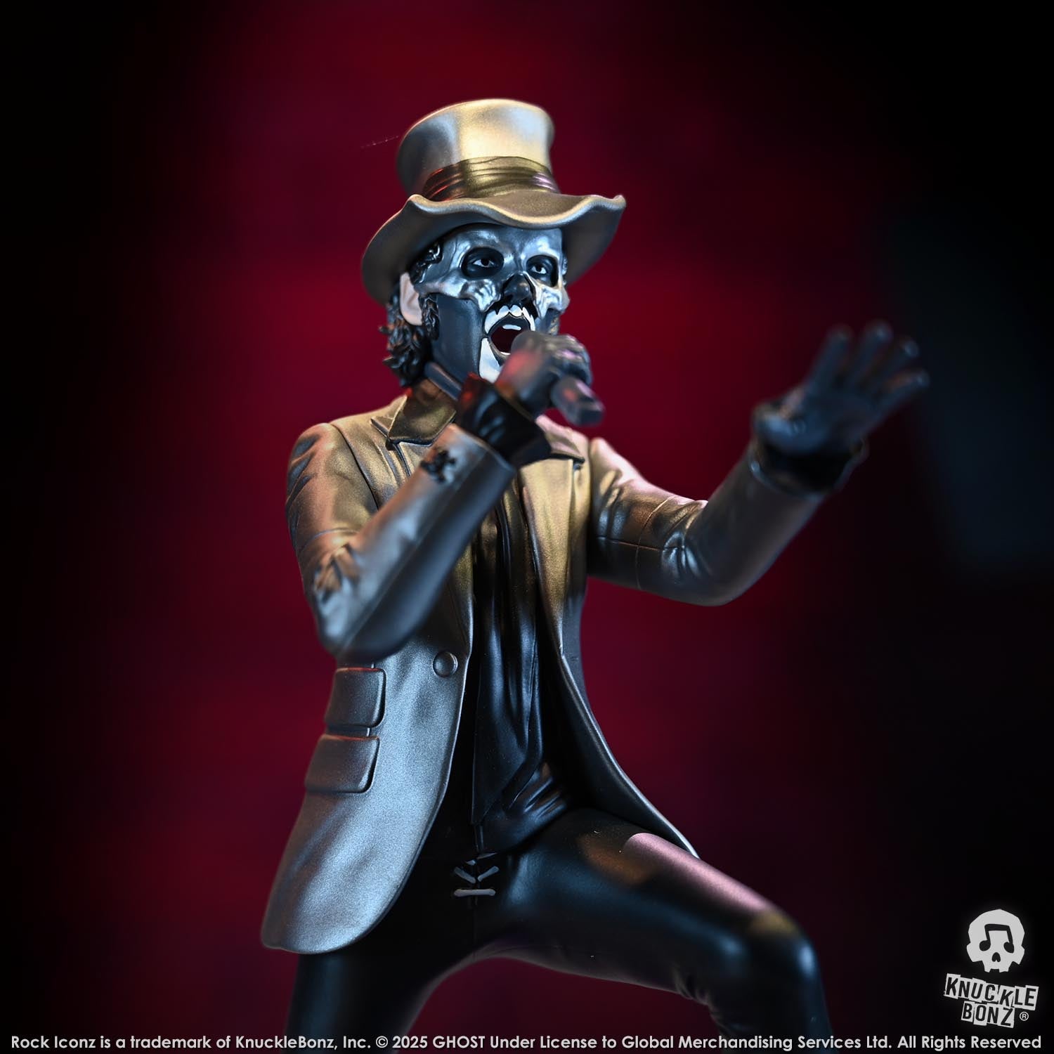 Ghost Papa V Perpetua Top Hat KnuckleBonz Statue