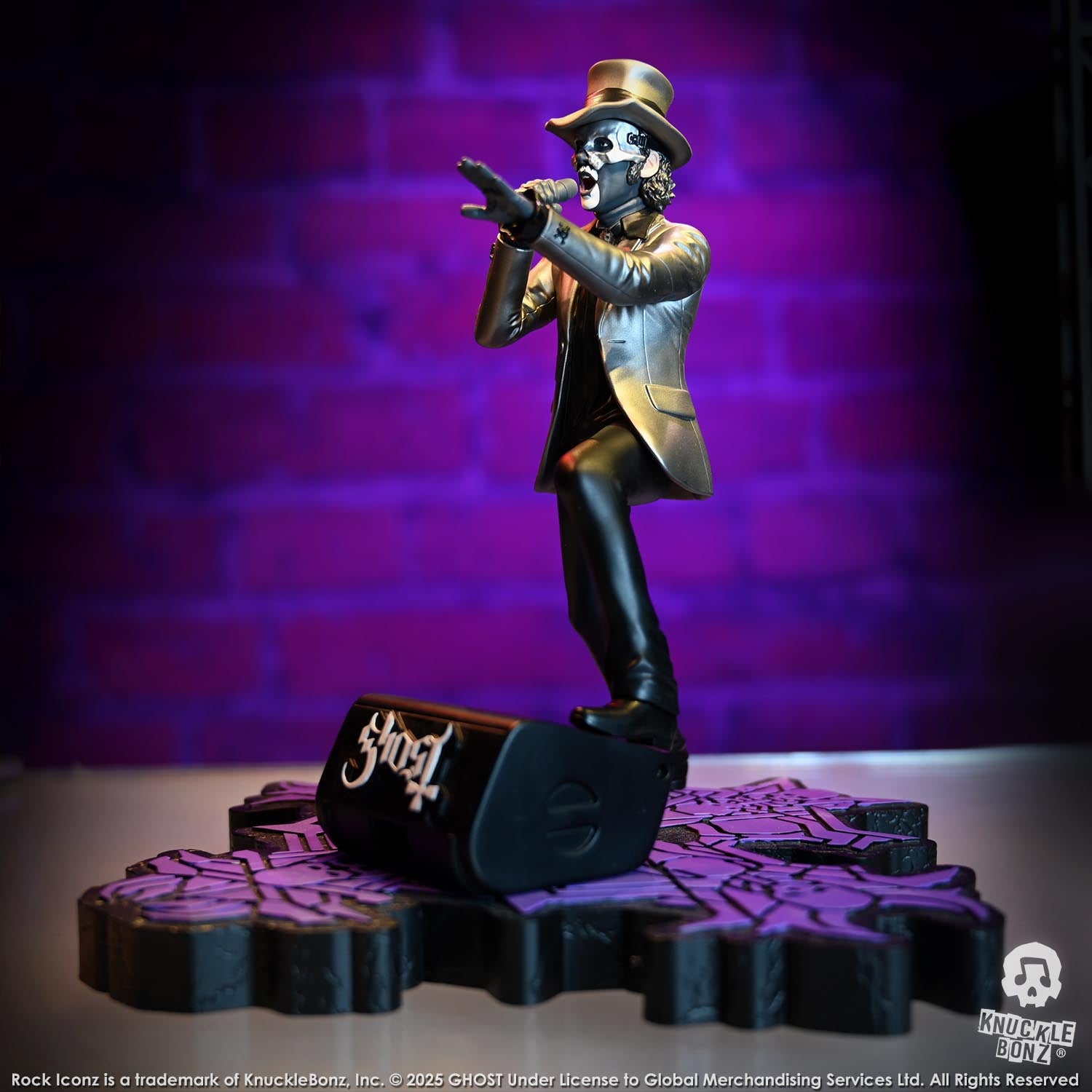 Ghost Papa V Perpetua Top Hat KnuckleBonz Statue