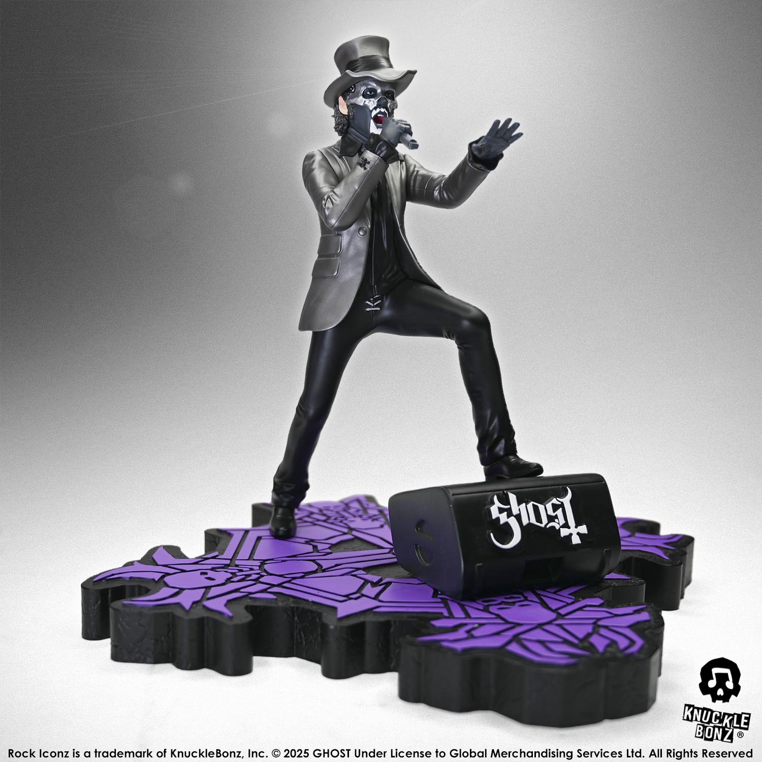 Ghost Papa V Perpetua Top Hat KnuckleBonz Statue