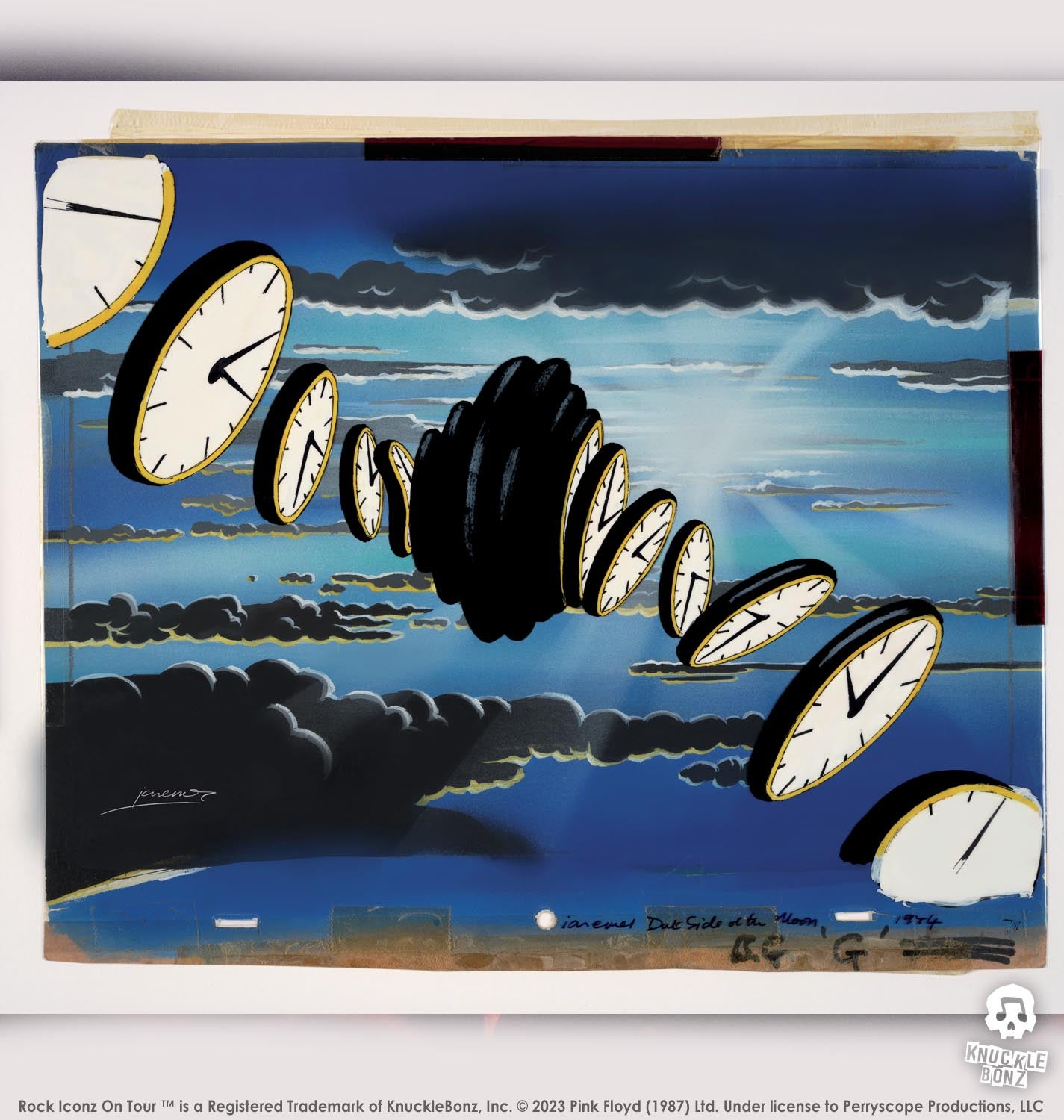 Pink Floyd “Time” Projection Screen KnuckleBonz Statue