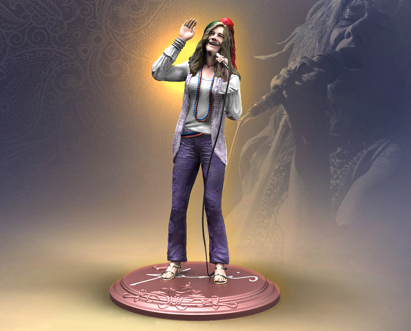 Janis Joplin KnuckleBonz Statue